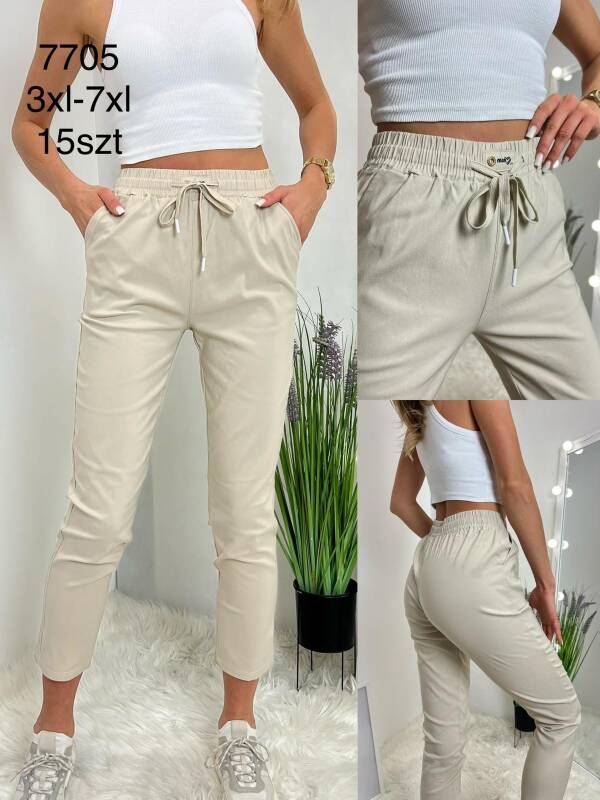 Spodnie damskie  Roz 3XL-7XL, Mix kolor Paczka 15 szt